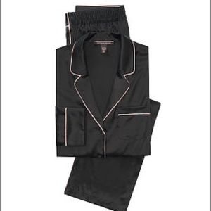 Victoria’s Secret black silk pajama set